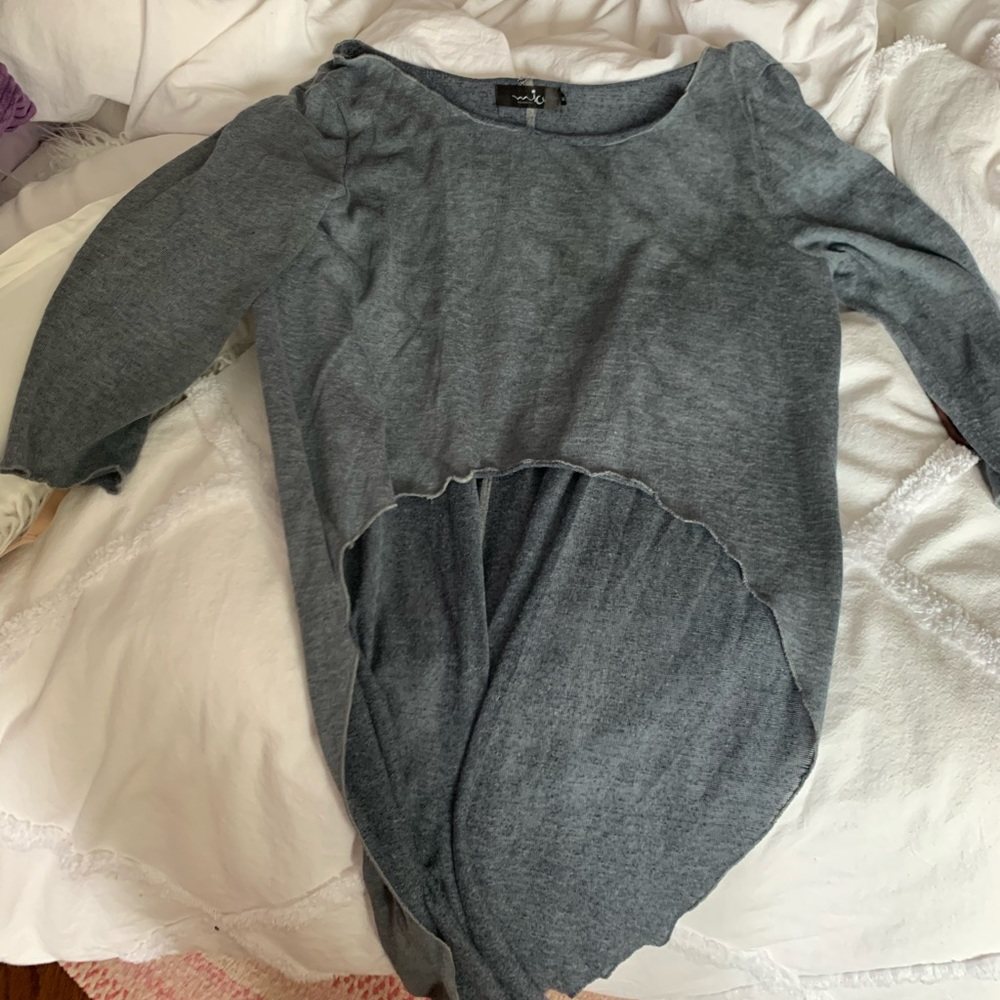 Cropped long top